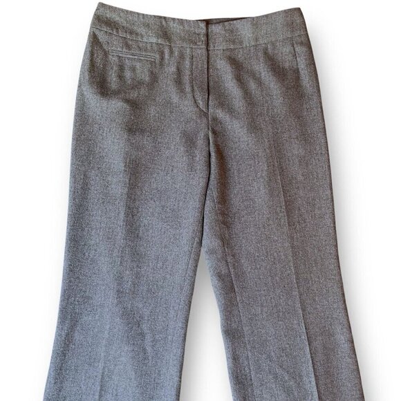 Akris Womens Dress Pant Sz 8 Gray Wool Angora Blend Straight Leg Trouser Luxury - Picture 2 of 7